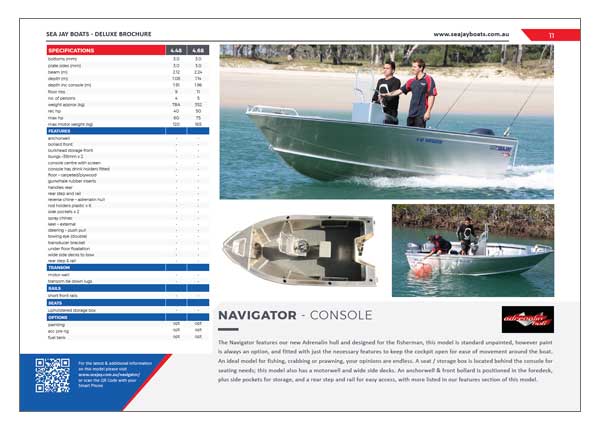 Sea Jay Navigator Brochure