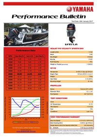 Sea Jay 510 Velocity Sports SHO with Yamaha VF115 Performance Bulletin